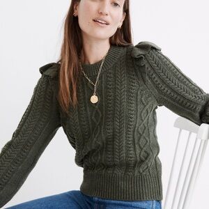 Madewell Hollydene Wool Green sweater